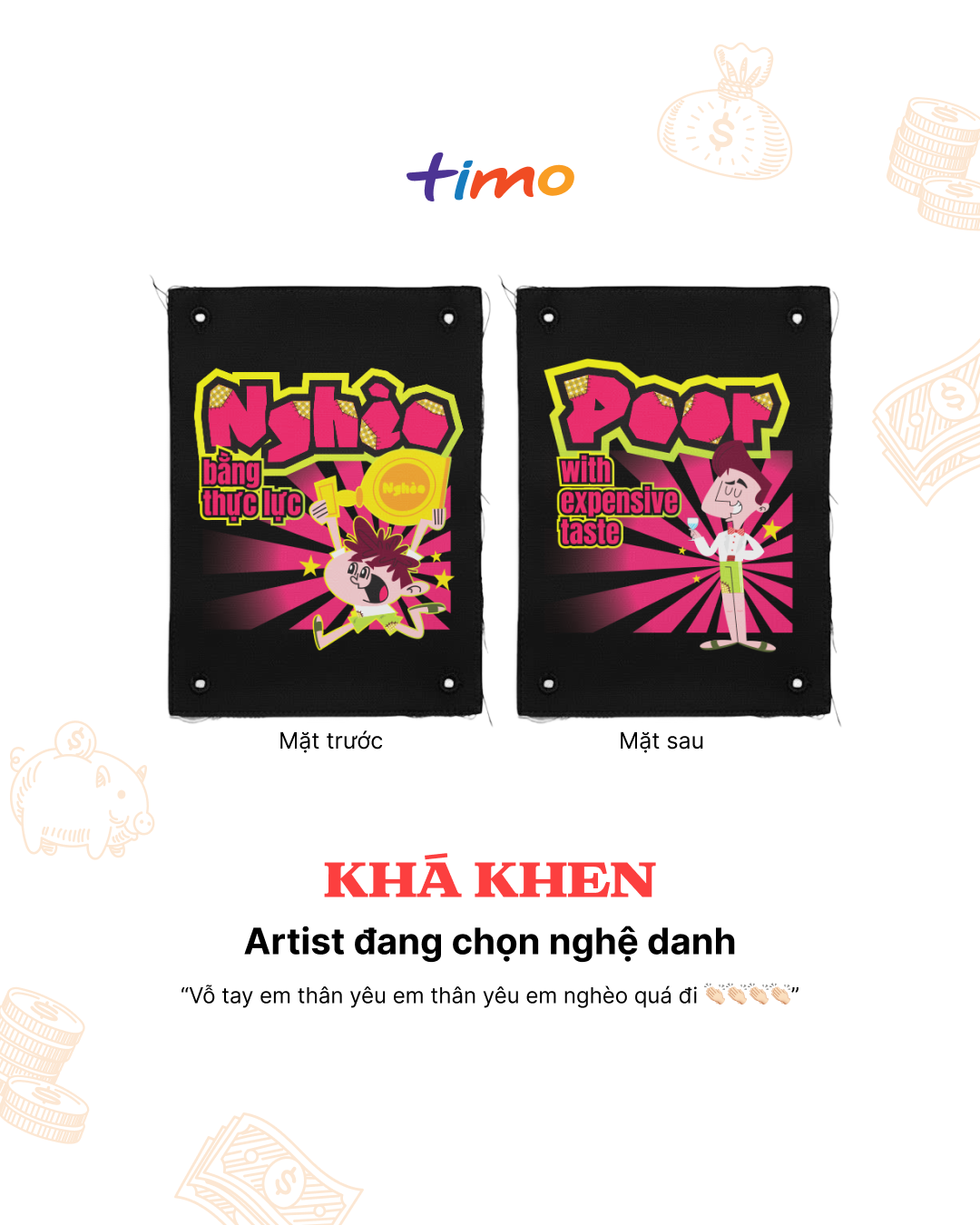  Tranh vải gắn áo Khá khen 