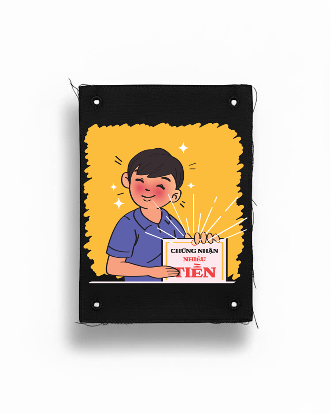  Tranh vải gắn áo Chứng nhận Tiền...đình 