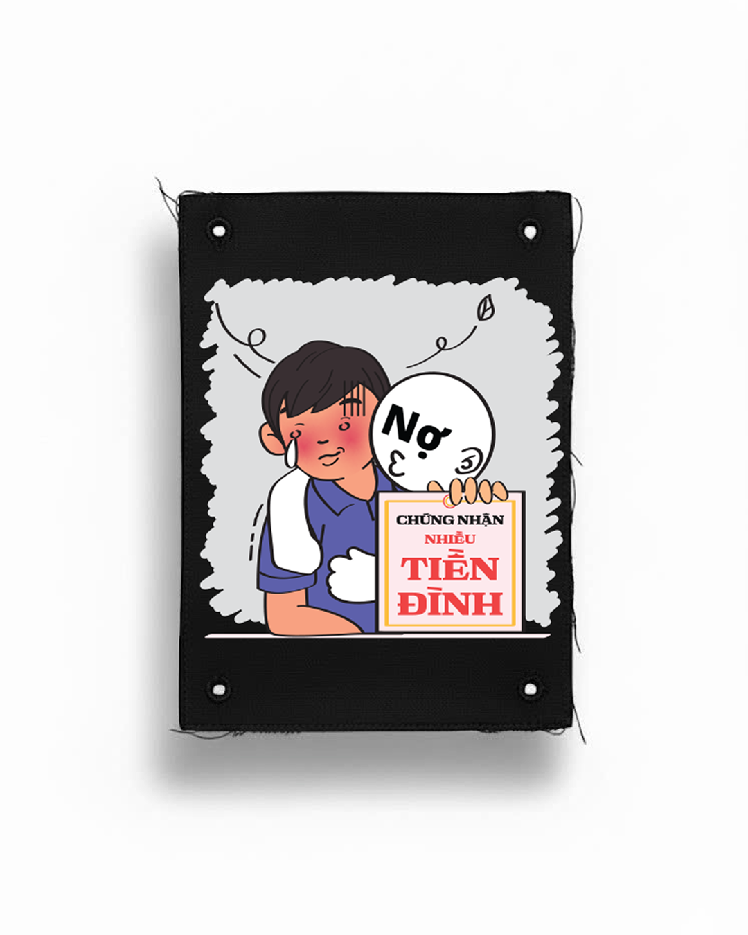  Tranh vải gắn áo Chứng nhận Tiền...đình 