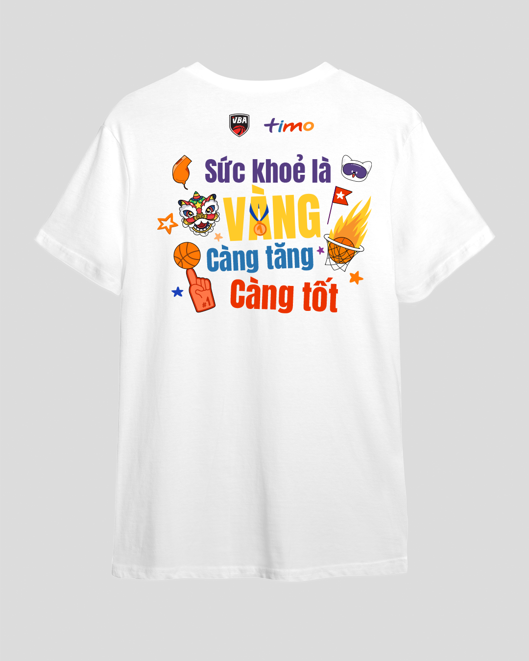  3X3.EXE GAME | Áo thun cotton Sức khỏe là VÀNG 