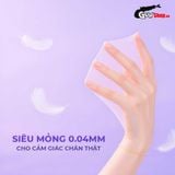  Bao cao su Powergra Maxfit - Size 54mm, siểu mỏng, kéo dài, hương dâu - Hộp 3 cái 