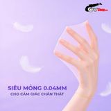  Bao cao su Powergra Maxfit - Size 54mm, siểu mỏng, kéo dài, hương dâu - Hộp 10 cái 