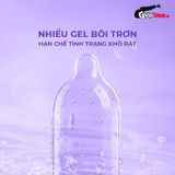  Bao cao su Powergra Maxfit - Size 54mm, siểu mỏng, kéo dài, hương dâu - Hộp 3 cái 