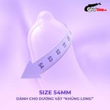  Bao cao su Powergra Maxfit - Size 54mm, siểu mỏng, kéo dài, hương dâu - Hộp 3 cái 