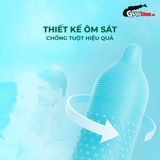  Bao cao su Powergra Promax - Gân sọc và điểm nổi, kéo dài, hương trái cây - Hộp 3 cái 