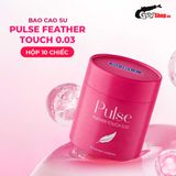  Bao cao su Shell Pulse Feather Touch 0.03 - Hương nước hoa cao cấp, siêu mỏng - Hộp 10 cái 