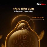  Bao cao su Powergra Ultrafit - Size 49mm, siêu mỏng, kéo dài, hương dâu - Hộp 10 cái 