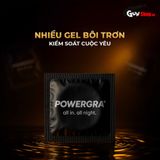  Bao cao su Powergra Ultrafit - Size 49mm, siêu mỏng, kéo dài, hương dâu - Hộp 10 cái 