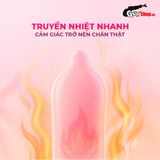  Bao cao su Firon Air - Siêu mỏng, kéo dài thời gian, hương vani - Hộp 10 cái 