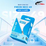  Bao cao su Firon Neo 49 - Size 49mm, siêu mỏng, kéo dài thời gian - Hộp 3 cái 