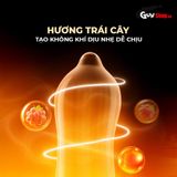  Bao cao su Firon Slide - Siêu mỏng, chống tuột, hương trái cây - Hộp 10 cái 