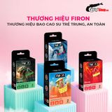  Bao cao su Firon Rush - Gân sọc, điểm nổi, kéo dài thời gian - Hộp 3 cái 
