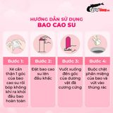  Bao cao su Firon Rush - Gân sọc, điểm nổi, kéo dài thời gian - Hộp 3 cái 