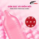  Bao cao su Firon Rush - Gân sọc, điểm nổi, kéo dài thời gian - Hộp 10 cái 