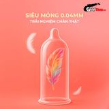  Bao cao su Powergra Classic - Siêu mỏng, truyền nhiệt nhanh, hương trái cây - Hộp 10 cái 