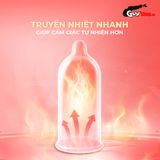  Bao cao su Powergra Classic - Siêu mỏng, truyền nhiệt nhanh, hương trái cây - Hộp 10 cái 