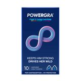  Bao cao su Powergra Feel X - Siêu mỏng, kéo dài, hương nhân sâm - Hộp 10 cái 