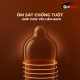  Bao cao su Shell Choco Prolong - Siêu mỏng, kéo dài thời gian, hương chocolate - Hộp 3 cái 