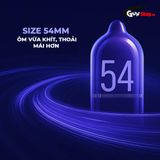  Bao cao su Shell Bigtime - Size 54mm, siêu mỏng, chống tuột, kéo dài thời gian - Hộp 3 cái 