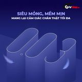  Bao cao su Shell Bigtime - Size 54mm, siêu mỏng, chống tuột, kéo dài thời gian - Hộp 3 cái 