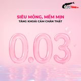  Bao cao su Shell Close Fit - Size 49mm, siêu mỏng, chống tuột, kéo dài thời gian - Hộp 3 cái 