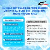  Dung dịch vệ sinh nam Firon Prime Essence 100ml - Dạng bọt, hương bạc hà tươi mát 