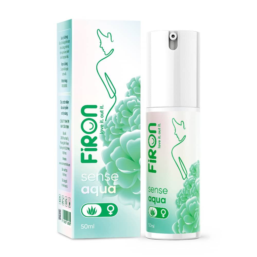  Gel bôi trơn Firon Sense Aqua - Se khít âm đạo và tăng khoái cảm nữ, tinh chất lô hội - Chai 50ml 