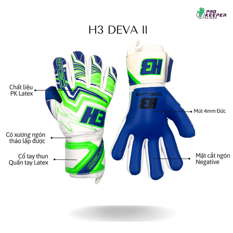 Găng Tay Thủ Môn H3 DEVA 2