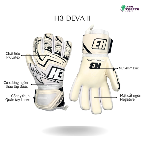 Găng Tay Thủ Môn H3 DEVA 2