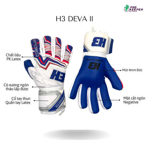 Găng Tay Thủ Môn H3 DEVA 2