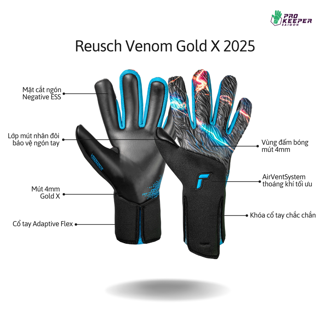 Găng Tay Thủ Môn Venomous Gold X 5570956