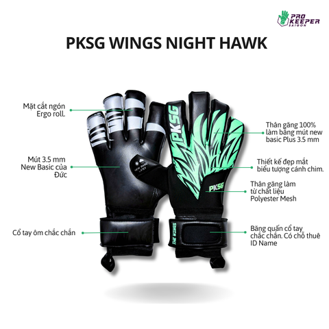 Găng Tay Thủ Môn PKSG Wings Nighthawwk
