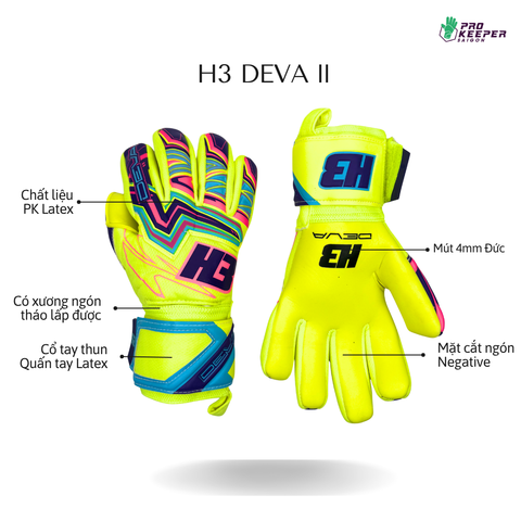 Găng Tay Thủ Môn H3 DEVA 2