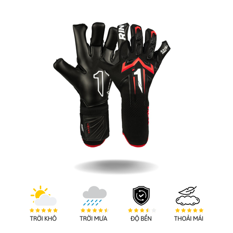 Găng Tay Thủ Môn Rinat Aries X Pro Đen