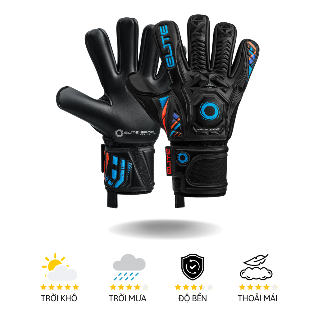 Găng Tay Thủ Môn Elite Supreme Pro Black