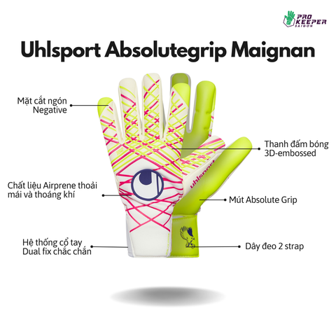 Găng Tay Uhlsport Prediction Absolutgrip HN Maignan #375