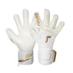 Găng Tay Thủ Môn Reusch Attrakt AB1 Advance white / gold  5670002 1130