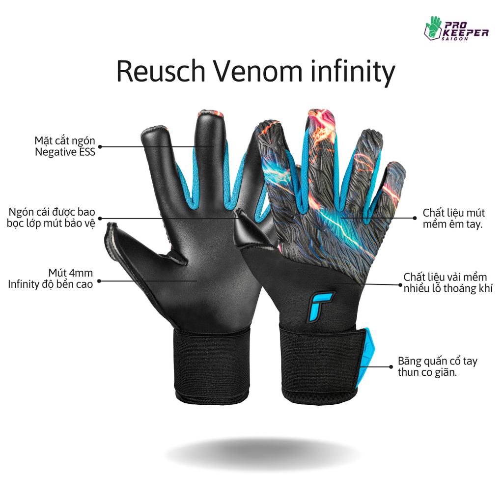 Găng Tay Thủ Môn Reusch Venomous Infinity 5570756-7777