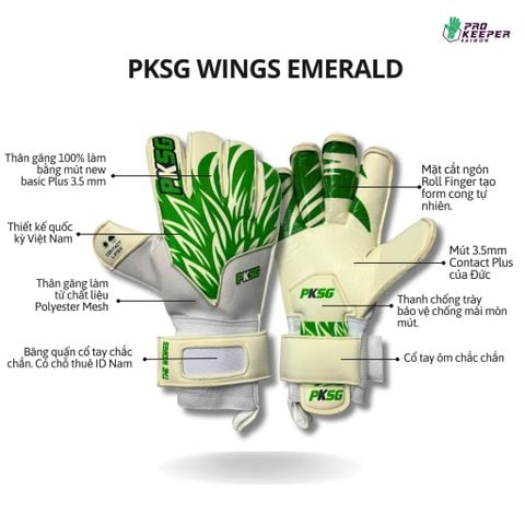 GĂNG TAY THỦ MÔN PKSG WINGS EMERALD