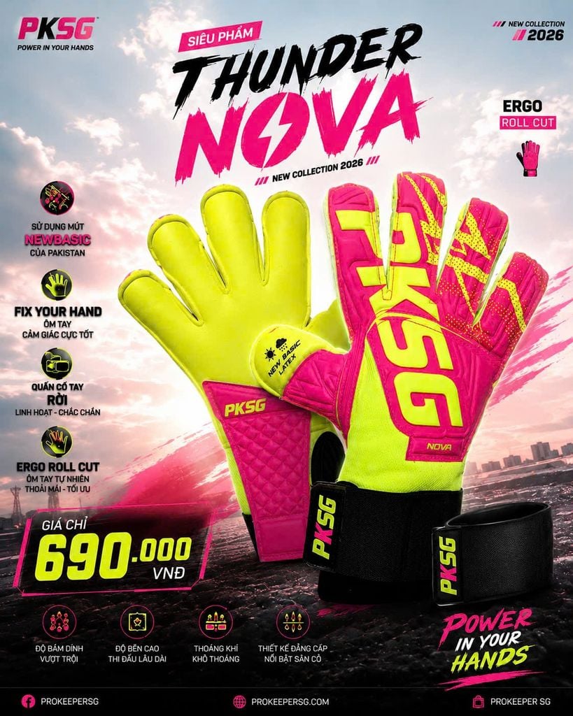 Găng Tay Thủ Môn PKSG Thunder Nova