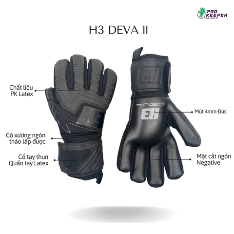 Găng Tay Thủ Môn H3 DEVA 2
