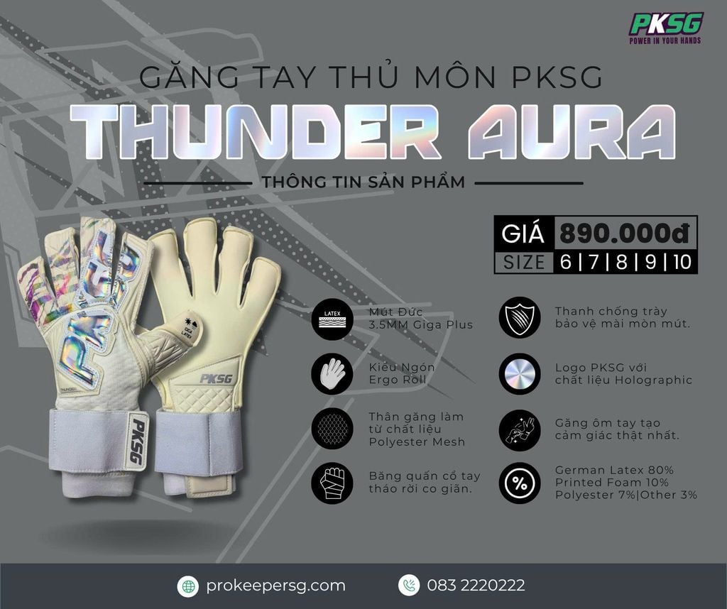 GĂNG TAY THỦ MÔN PKSG THUNDER AURA
