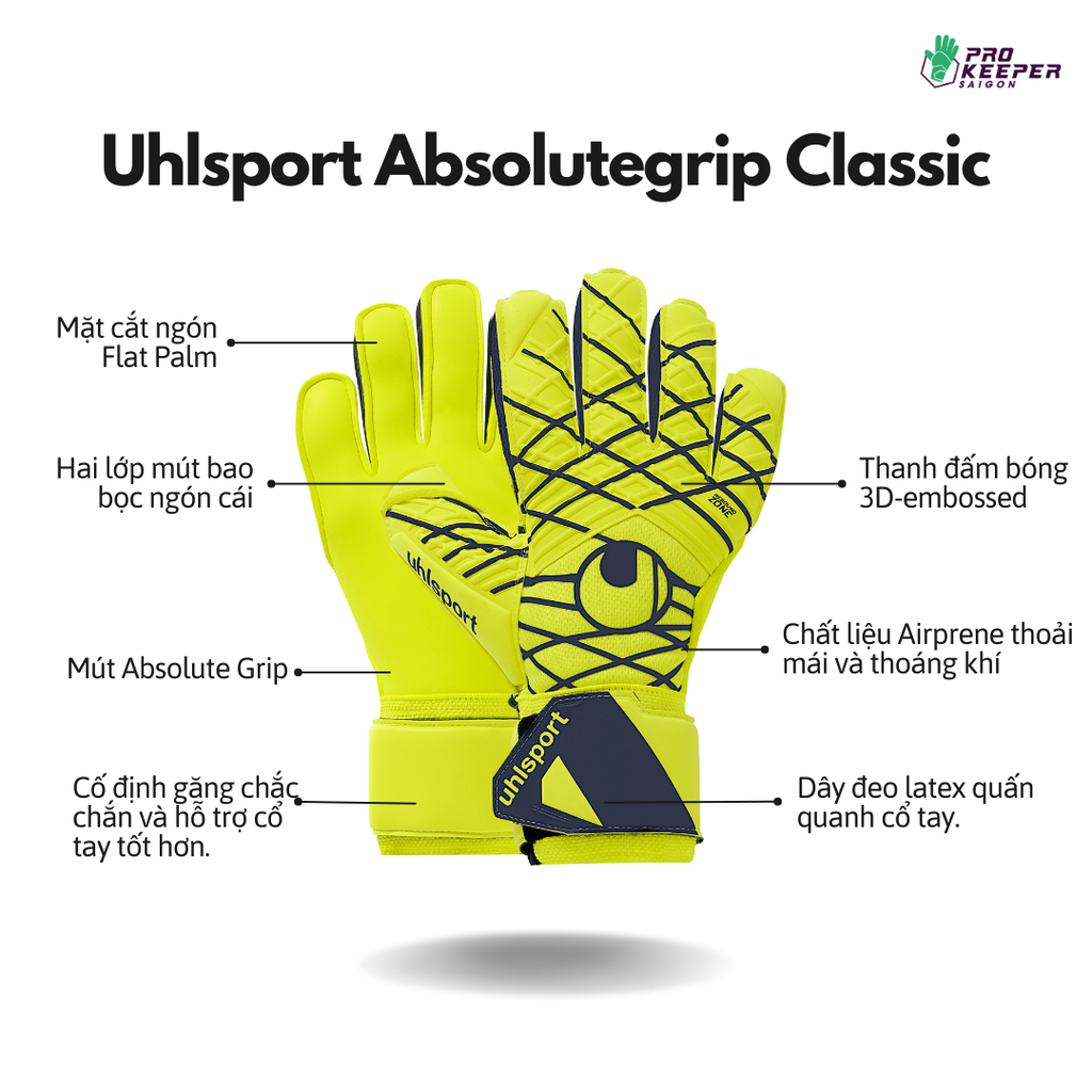 Găng Tay Uhlsport Prediction Energy Absolutgrip RC #377