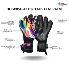 Găng Tay Thủ Môn HOsoccer AKTERO PKSG/FLAT BLACK Limited Edition