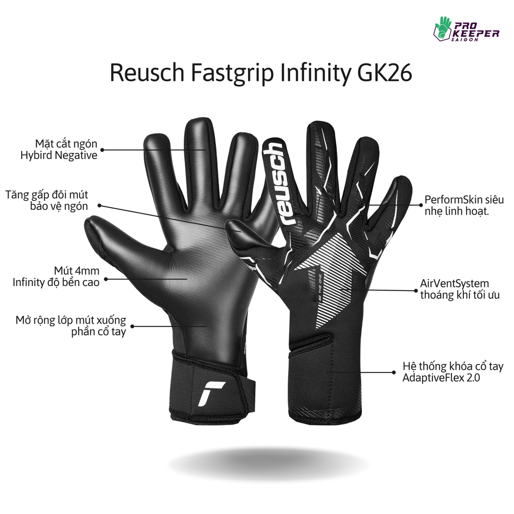 Găng Tay Thủ Môn Reusch Fastgrip Infinity 5670700 7700 GK26