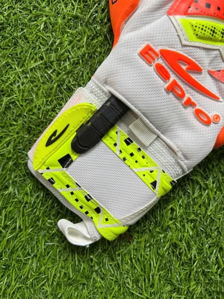 ( Xương Tháo Lắp) Găng Tay Thủ Môn Bravo Eepro Trắng Cam