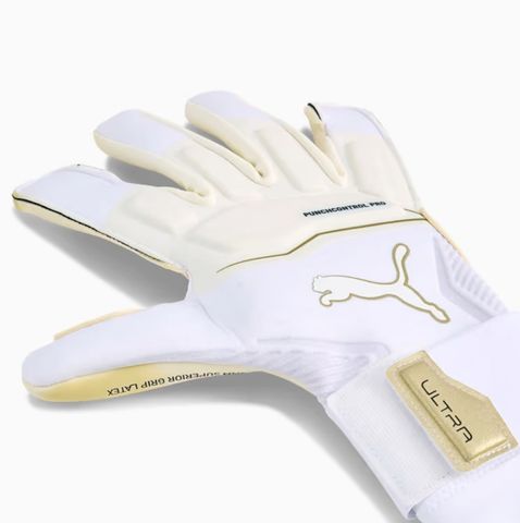Găng Tay Thủ Môn PUMA Ultra Ultimate Hybrid White Gold - PUMA White/PUMA Gold 042081 14