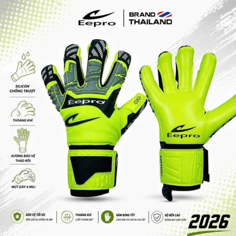 Găng Tay Thủ Môn Eepro 2026 EG10GA - Xanh Dạ