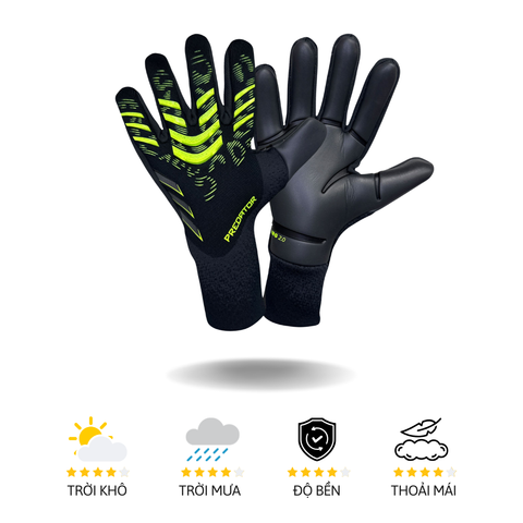 Găng Tay Thủ Môn Adidas PRED GL PRO Đen JJ3531-01