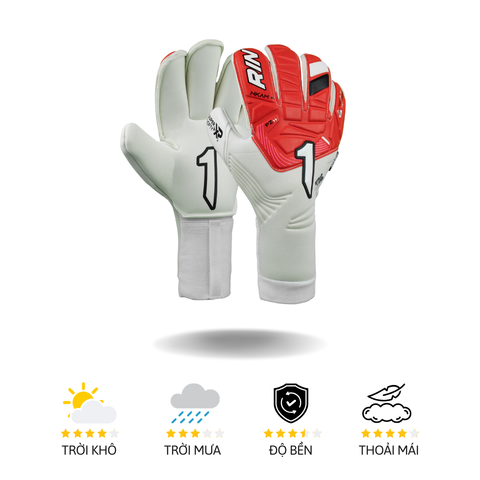 Găng Tay Thủ Môn Rinat NKAM PRIME ( Trắng Đỏ)